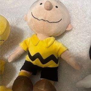 Peanuts Plush Trio - Charlie Brown, Snoopy, and Woodstock